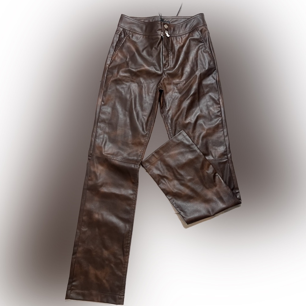 Zara faux leather pant sz XS